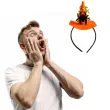 opaska party kapelusz czarownicy halloween z pajakiem pomaranczowy carnival toys