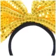 opaska party kokarda gigant z cekinami zolta arpex