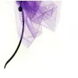 opaska party kokarda tiulowa fioletowa