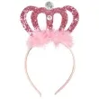 opaska party korona rozowa kraszek