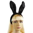 opaska party kroliczek czarny