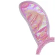 opaska party kroliczek mucha ogon holo rozowy funny fashion