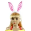 opaska party krolik rozowy pluszowy