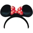 opaska party myszka minnie z kokarda amscan 4 szt