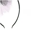 opaska party pompon tiulowy rozowo czarny