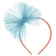 opaska party pompon tiulowy turkusowy
