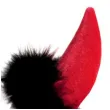 opaska party rogi diabla futerkowe czerwone folat