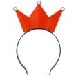 opaska party tiara swiecaca czerwona
