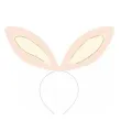 opaska party uszy krolika kremowy partydeco 4 szt