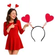opaska party walentynki serce classic czerwony transparent