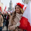 opaska z kwiatami do stroju na apel marsz swieto niepodleglosci 11 listopada polska bialo czerwona