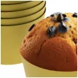 oslonki na muffinki monokolor zloty 6 szt
