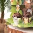 oslonki na muffinki zwierzeta lesni przyjaciele partypal 6 szt