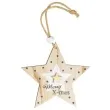 ozdoba choinkowa gwiazda merry christmas drewniana arpex 10 cm