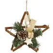 ozdoba choinkowa naturalna gwiazda guirca
