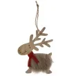 ozdoba choinkowa renifer bezowy drewniany arpex