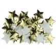 ozdoba materialowa gwiazdki metaliczne mini zloty titanum 40 szt