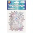 ozdoba materialowa platki sniegu sniezynki holograficzne aliga 30 mm 70 szt