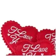ozdoba materialowa serca i love you czerwona titanum 15 szt