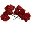 ozdoba papierowe rozyczki czerwone titanum 12 szt