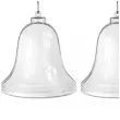 ozdoby choinkowe dzwonki akrylowe aliga 10 cm 5 szt