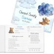 pamiatka chrztu swietego chlopca ksiega gosci pamiatkowy album niebieski mis personalizacja