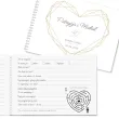 pamiatka slubu ksiega gosci weselnych album pamiatkowy zlote serce personalizacja