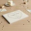 pamiatka slubu ksiega gosci weselnych album pamiatkowy zlote serce personalizacja