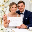 pamiatka slubu ksiega gosci weselnych album pamiatkowy zlote serce personalizacja