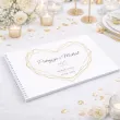pamiatka slubu ksiega gosci weselnych album pamiatkowy zlote serce personalizacja