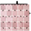 panel dekoracyjny cekinowy czarne tlo zaczep rozowy godan 30x30 cm