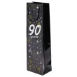 papierowa torba prezentowa na wino butelke alkohol 90 urodziny glamour 40x11x9 cm