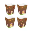 papierowe pudelka na popcorn dzien jeza jesien do szkoly przedszkola 4 szt