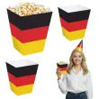papierowe pudelka na ppopcorn panstwa swiata niemcy flaga na mecz dzien jezykow 4 szt