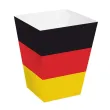 papierowe pudelka na ppopcorn panstwa swiata niemcy flaga na mecz dzien jezykow 4 szt