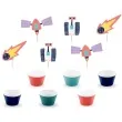 papilotki do muffinek kosmos zestaw partydeco
