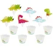 papilotki do muffinek wesole dinozaury jix 6 szt