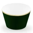 papilotki na muffinki classic zielony butelkowy 6 szt