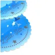 patera papierowa 1 urodziny little star niebieska jix