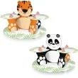 patera papierowa dwustronna panda i tygrys mix partypal 30 x 40 cm