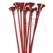 patyczki z zatyczkami 35 cm czerwone 10 szt