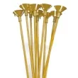 patyczki z zatyczkami 35 cm zolte 10 szt