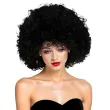peruka na karnawal afro dlugie czarne krecone wlosy retro gwiazda muzyki