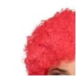 peruka party afro czerwony partydeco