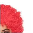 peruka party afro czerwony partydeco