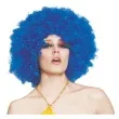 peruka party afro niebieska