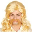 peruka party blondyn z wasami guirca