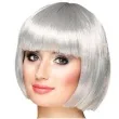 peruka party bob z grzywka srebrny boland
