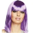 peruka party dance fioletowy neonowy boland