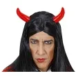 peruka party diabel z rogami czarna widmann